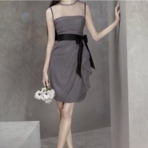 White by Vera Wang Bobbin Dress - Char Gry Sz 6